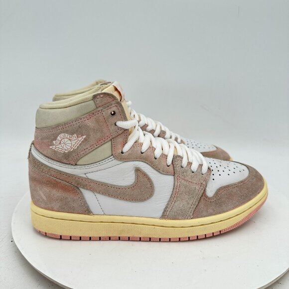 Nike Air Jordan 1 Retro High OG Women Size 6.5 FD2596-600 Washed Pink White Shoe - Picture 4 of 11